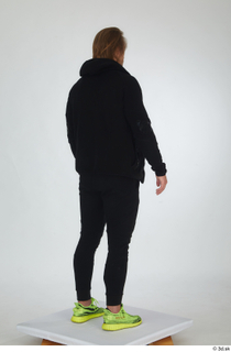  Erling black tracksuit dressed orange long sleeve t shirt sports standing whole body yellow sneakers 0006.jpg